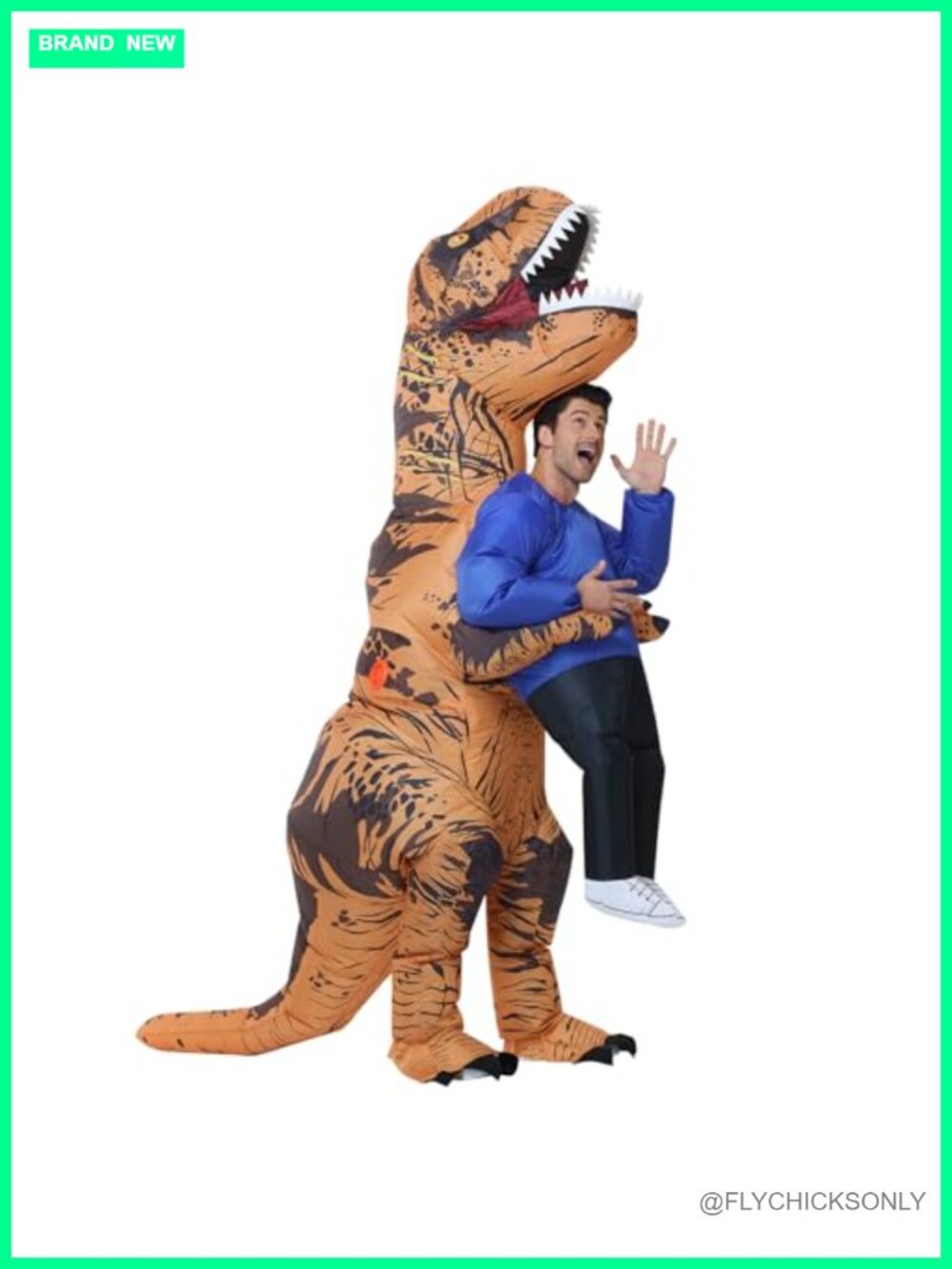 Inflatable Dinosaur Costume Adult Funny Halloween Blow Up Cosplay Party